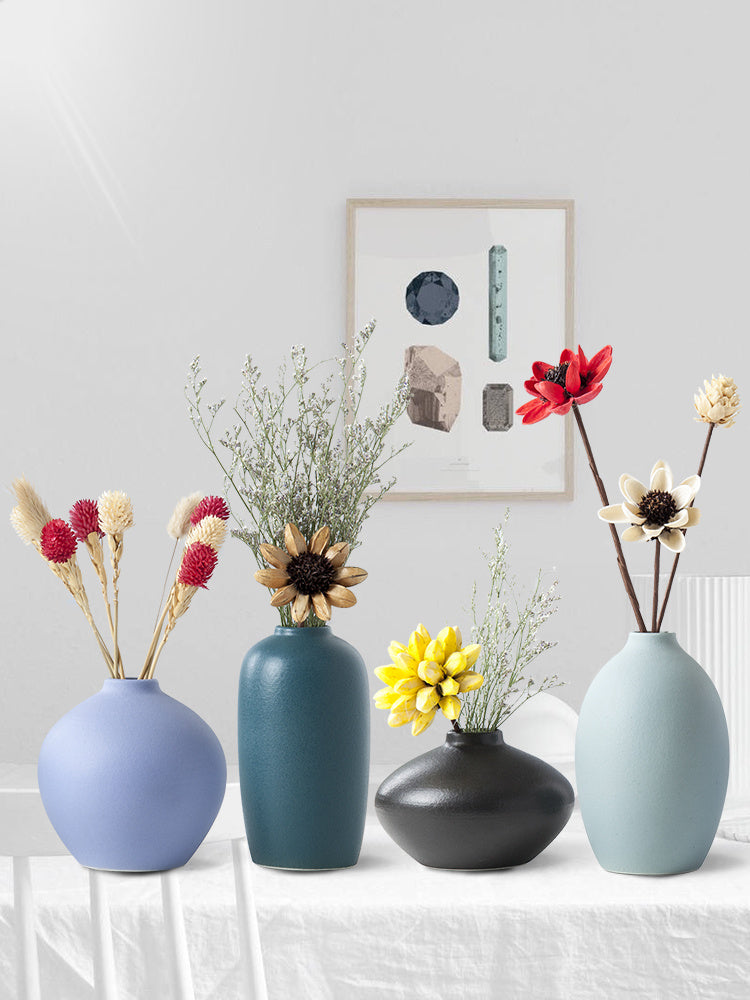 Vase Japonais Minimaliste pour Fleurs - Élégance et Simplicité