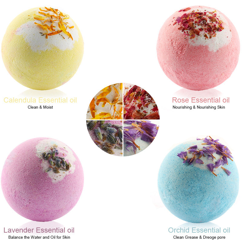 Box Cadeau Bain Parfumé - Agent de Bain Effervescent en Forme d'Oeuf