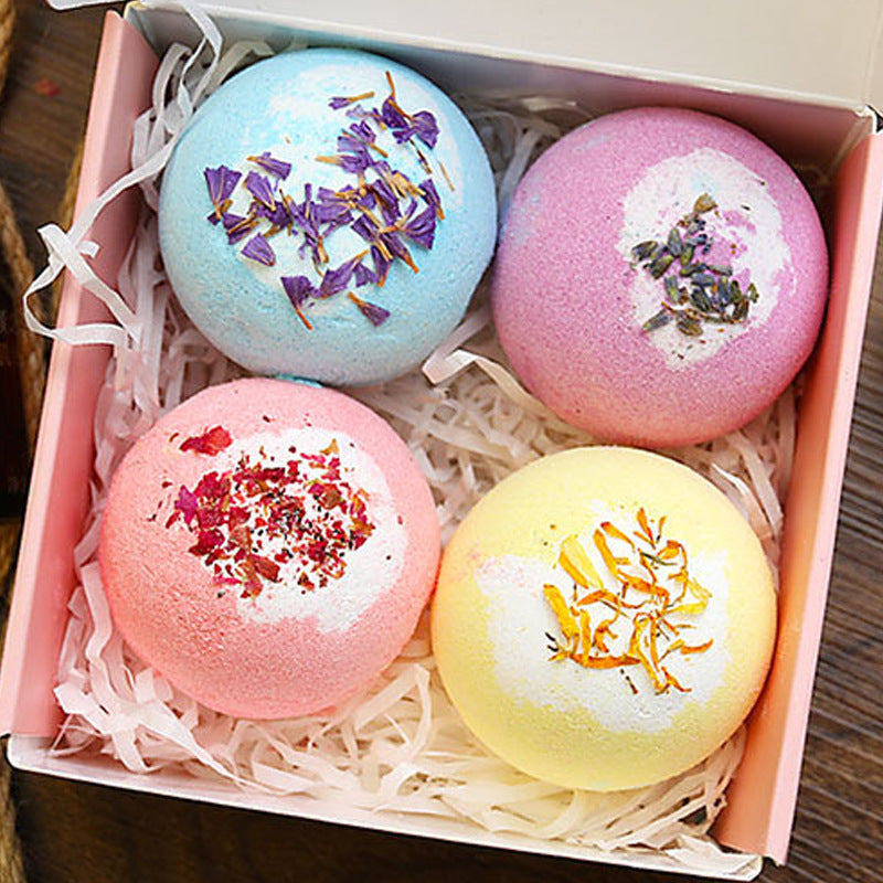 Box Cadeau Bain Parfumé - Agent de Bain Effervescent en Forme d'Oeuf