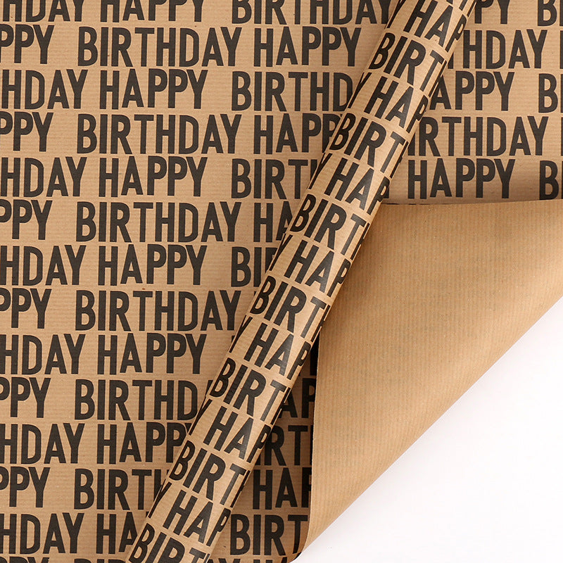 Papier Cadeau Kraft – Emballage Cadeau Élégant pour Anniversaires & Occasions Spéciales