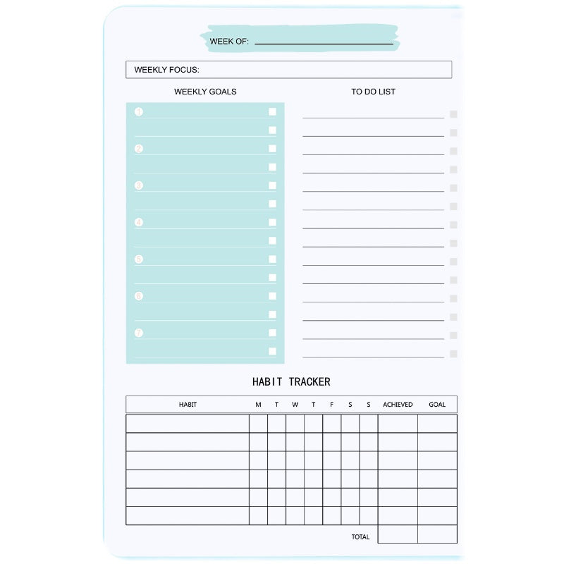 Agenda Multi-fonction – Planificateur Quotidien, Hebdomadaire & Mensuel pour une Organisation Parfaite - Non daté