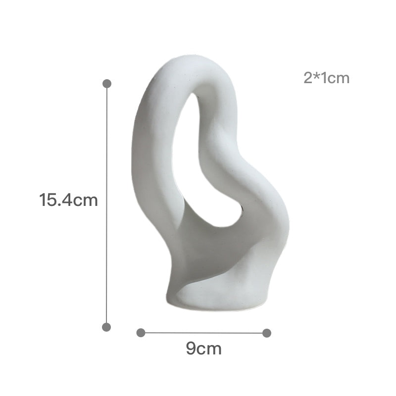 Vase Sculptural en Céramique Brute - Idéal pour Culture Hydroponique