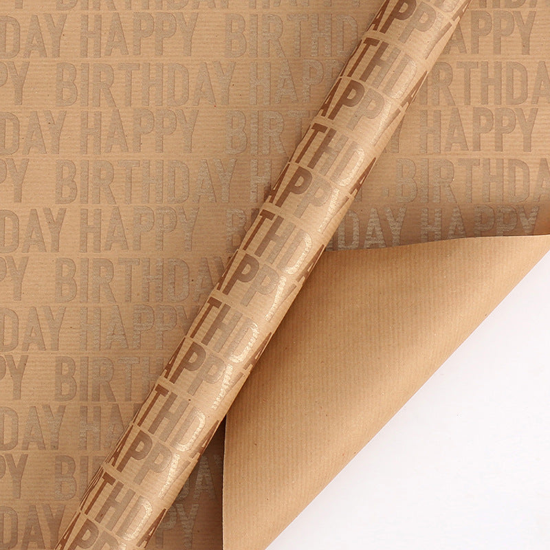 Papier Cadeau Kraft – Emballage Cadeau Élégant pour Anniversaires & Occasions Spéciales