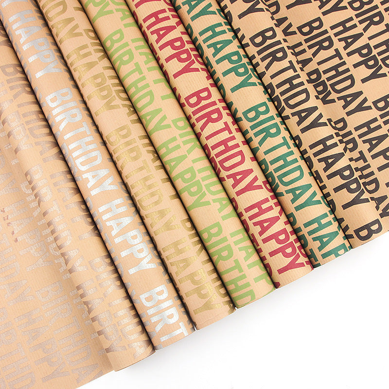 Papier Cadeau Kraft – Emballage Cadeau Élégant pour Anniversaires & Occasions Spéciales