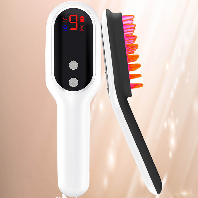 Brosse Électrique Révolutionnaire - Massage Cuir Chevelu et Thérapie Lumineuse
