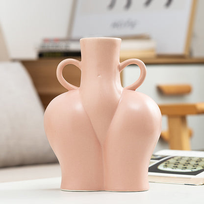 Vase Art Corporel Humain Artificiel - Arrangement Hydroponique pour Fleurs et Plantes