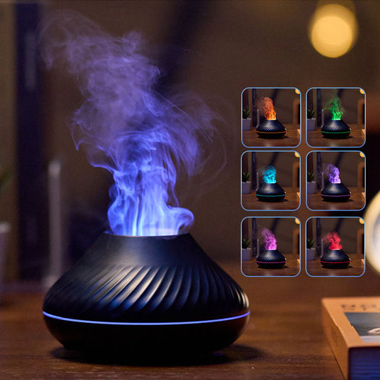 Humidificateur Flamme 130ML – Diffuseur d'Huiles Essentielles pour une Ambiance Chaleureuse et Relaxante
