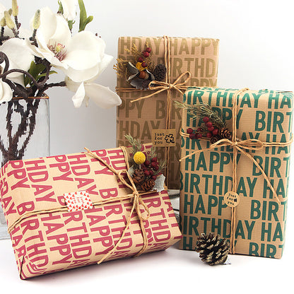 Kraft Wrapping Paper – Elegant Gift Wrap for Birthdays &amp; Special Occasions