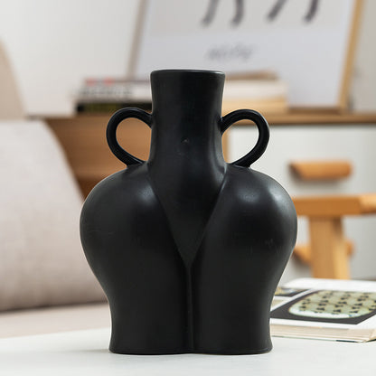 Vase Art Corporel Humain Artificiel - Arrangement Hydroponique pour Fleurs et Plantes
