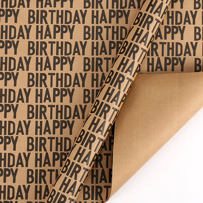 Kraft Wrapping Paper – Elegant Gift Wrap for Birthdays &amp; Special Occasions