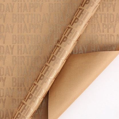 Kraft Wrapping Paper – Elegant Gift Wrap for Birthdays &amp; Special Occasions