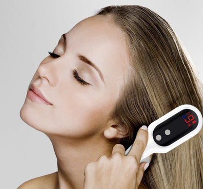 Brosse Électrique Révolutionnaire - Massage Cuir Chevelu et Thérapie Lumineuse