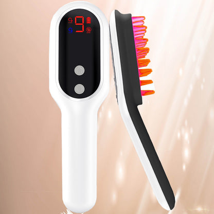 Brosse Électrique Révolutionnaire - Massage Cuir Chevelu et Thérapie Lumineuse